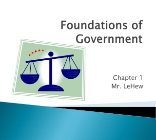 Foundations of Government