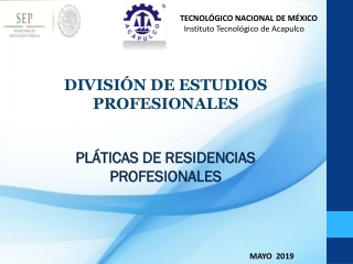 PLÁTICAS DE RESIDENCIAS PROFESIONALES