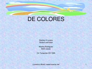 DE COLORES