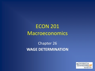 ECON 201 Macroeconomics