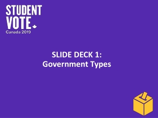 Slide Deck 1: Government Types