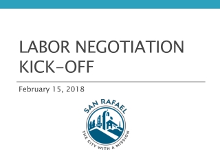Labor Negotiation Kick-off