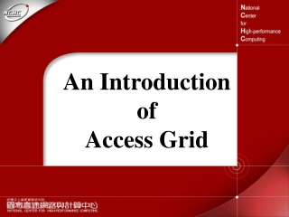 An Introduction  of Access Grid