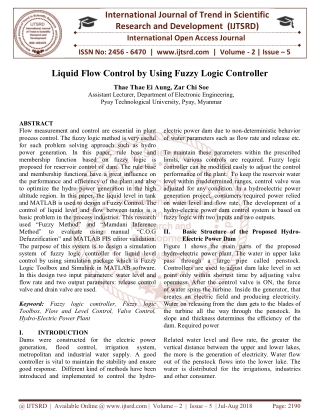 Liquid Flow Control by Using Fuzzy Logic Controller