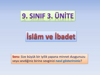 İslâm ve İbadet