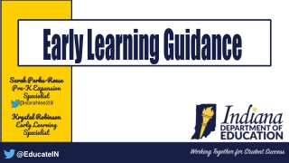 Early Learning Guidance