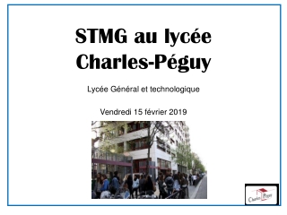 STMG au lycée  Charles-Péguy