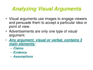 Analyzing Visual Arguments