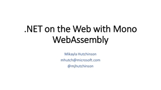 .NET on the Web with Mono  WebAssembly