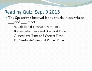 Reading Quiz: Sept 9 2015