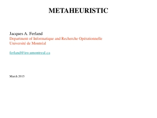 METAHEURISTIC