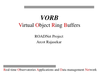 VORB V irtual  O bject  R ing B uffers