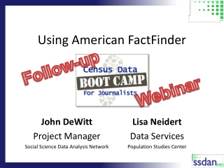 Using American FactFinder