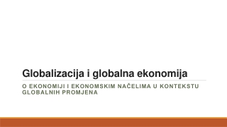 Globalizacija i globalna ekonomija