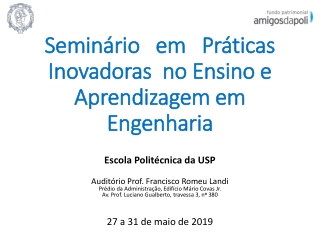 Seminário   em   Práticas   Inovadoras  no Ensino e Aprendizagem em Engenharia