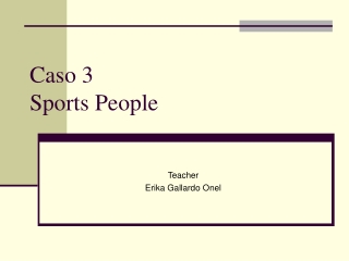 Caso 3  Sports People