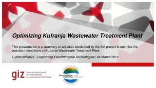 Optimizing  Kufranja  Wastewater Treatment Plant