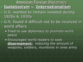 American Foreign Diplomacy