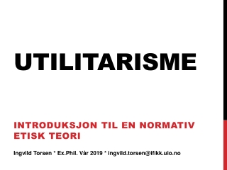 utilitarisme