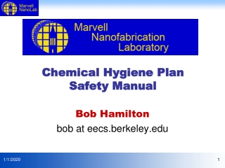 Chemical Hygiene Plan Safety Manual