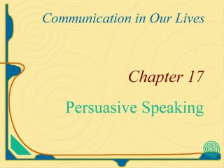 Persuasive Speech