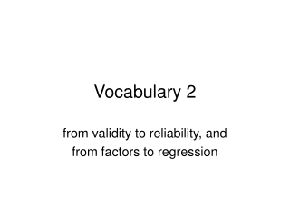 Vocabulary 2