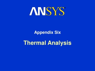 Thermal Analysis