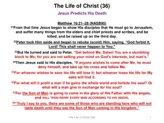 The Life of Christ (36)