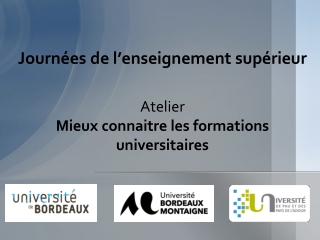 Journées de l’enseignement supérieur