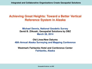 Integrated and Collaborative Organizations Create Geospatial Solutions