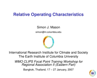 Relative Operating Characteristics