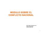 MODULO SOBRE EL CONFLICTO NACIONAL