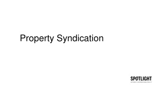 Property Syndication