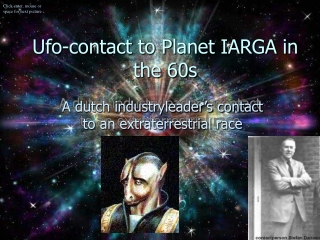 Ufo-contact to Planet IARGA in the 60s