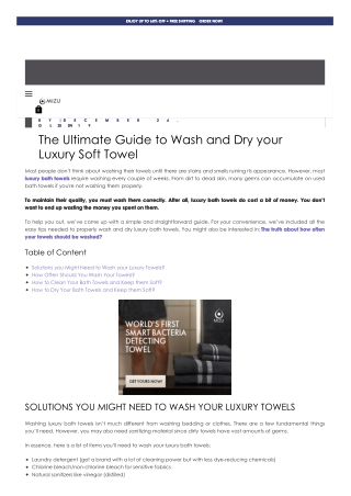 The Ultimate Guide to Wash and Dry your Luxury Soft Towel