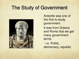 The Study of Government
