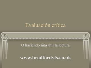 Evaluación crítica