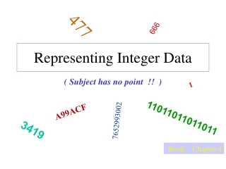 Representing Integer Data