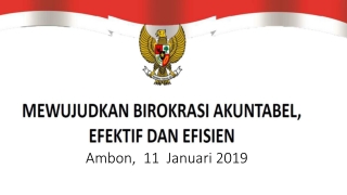 Ambon,  11   Januari  2019