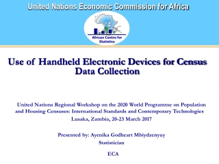Use of Handheld Electronic Devices for Census Data Collection