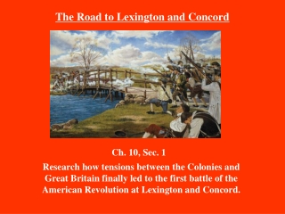 The Road to Lexington and Concord