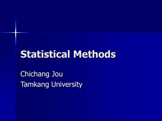 Statistical Methods