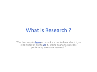 What is Research ?