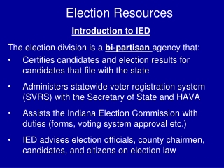 Election Resources