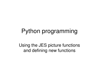 Python programming