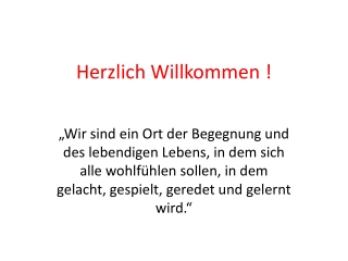 Herzlich Willkommen !