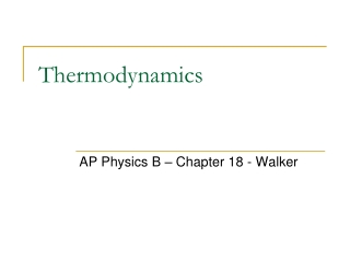 Thermodynamics