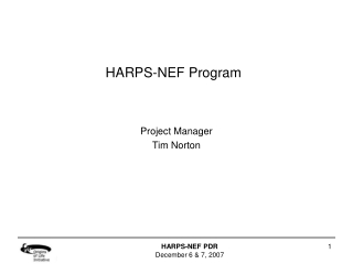 HARPS-NEF Program