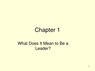 Chapter 1