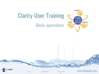 Clarity  User Training